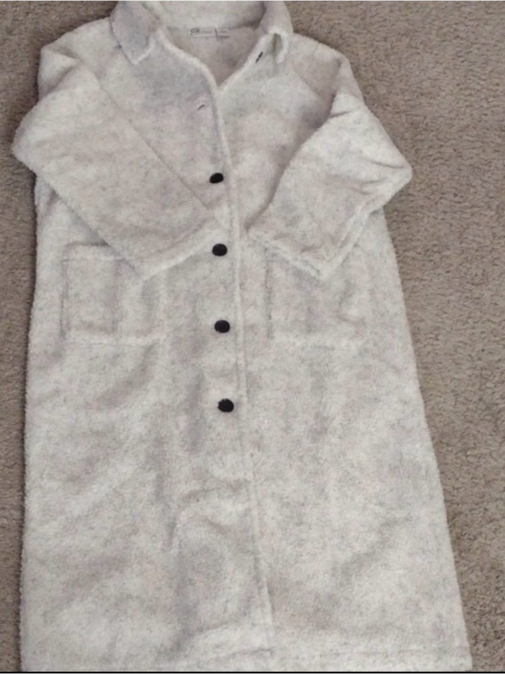 NWOT Longline Berber Coat by Easy Essentials, Size XL